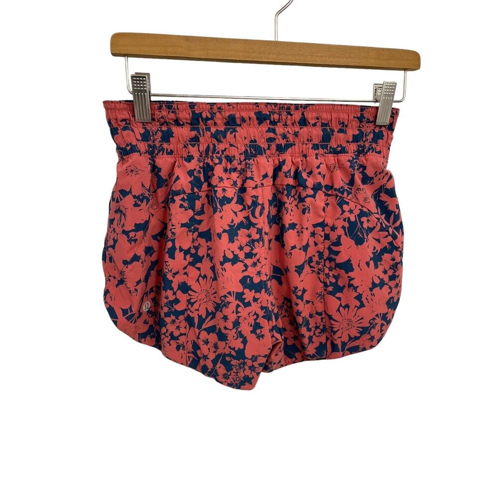 Lululemon Choose A Side Shorts Onyx Blue Efflorescent Dark Canyon Size 4 - Picture 2 of 8